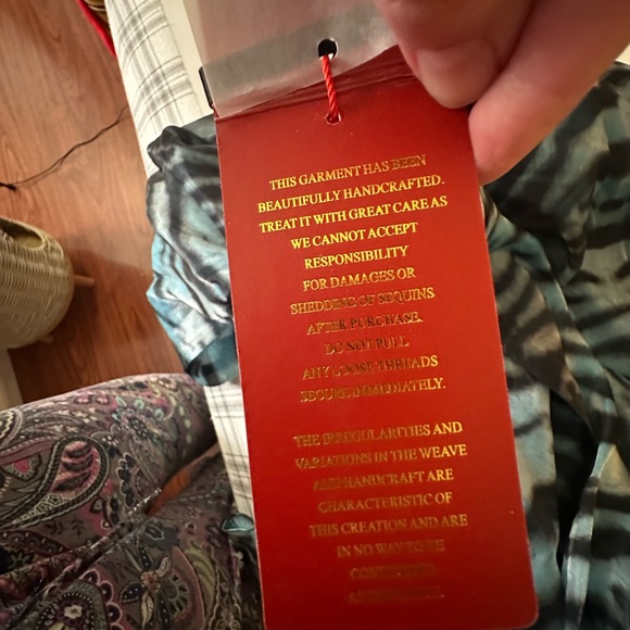 Bicici Turquoise Black Animal Print Open Front Jeweled Waist Maxi Skirt NWT M - Picture 9 of 14